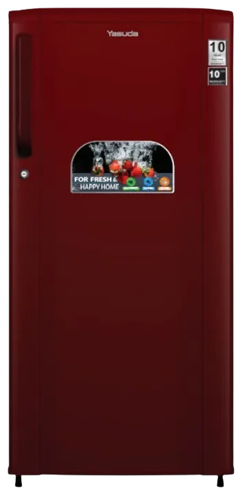 200 Litre Single Door Refrigerator, Burgundy Red